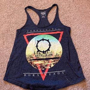 unbreakable born ready dark gray empire shirt